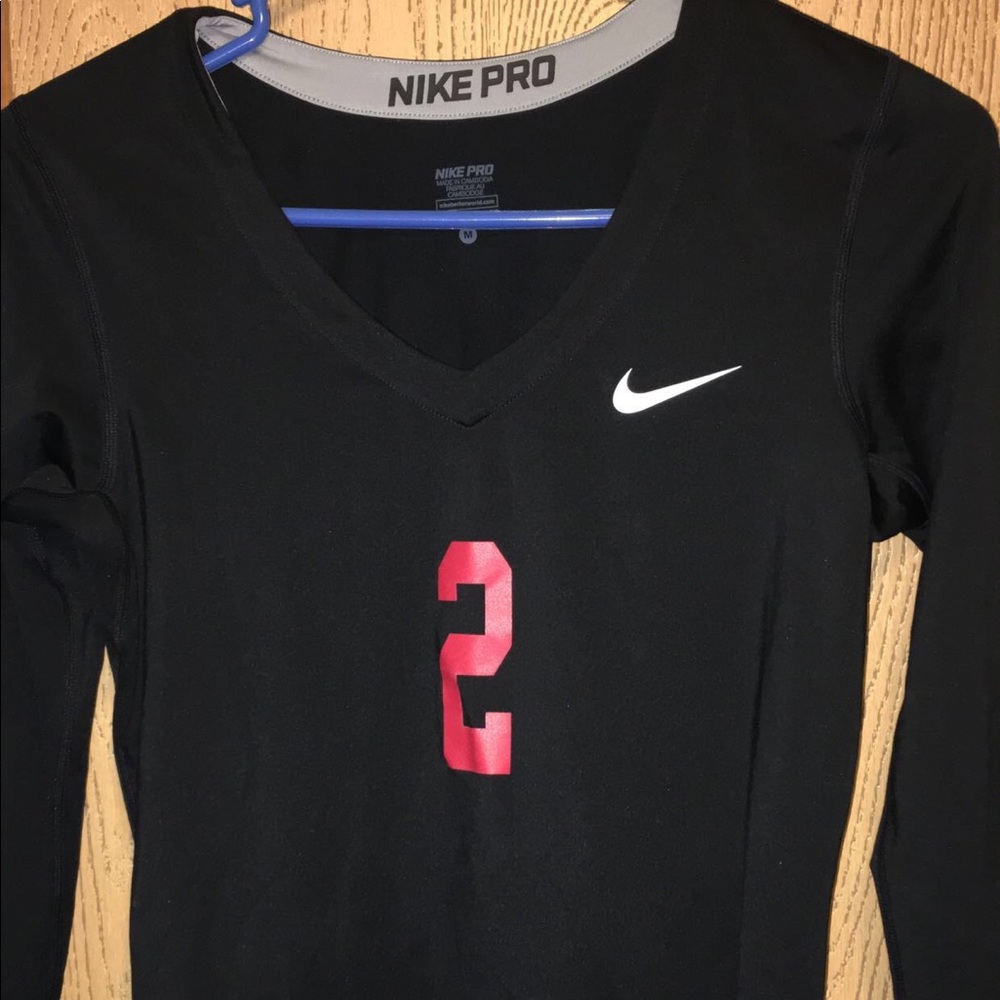 Nike Pro black volleyball athletic long sleeve